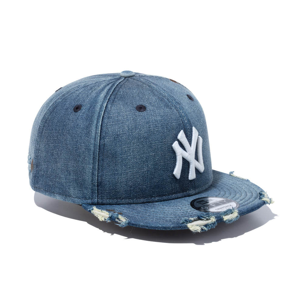 9FIFTY ニューヨーク・ヤンキース ダメージドデニム ウォッシュドデニム