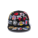 9FIFTY チームロゴオールオーバー NBA ブラック