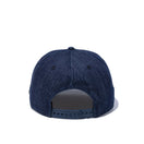 9FIFTY メタルフラッグロゴ ウーブンパッチ インディゴデニム シャイニーゴールドメタルピン
