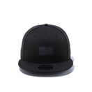 9FIFTY メタルフラッグロゴ ウーブンパッチ ブラック シャイニーゴールドメタルピン