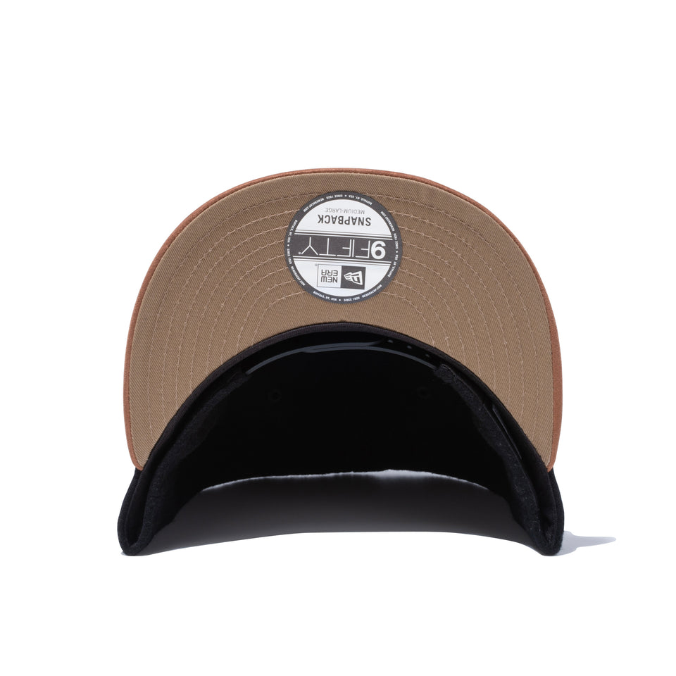 9FIFTY メルトン NEW ERA ブラック ブラウンスエードバイザー