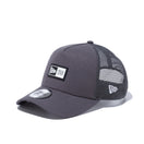 9FORTY A-Frame トラッカー ラバーロゴ ボックスロゴ ラバーパッチ グラファイト | NEW ERA ニューエラ公式オンラインストア