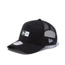 9FORTY A-Frame トラッカー ラバーロゴ ボックスロゴ ラバーパッチ ブラック | NEW ERA ニューエラ公式オンラインストア