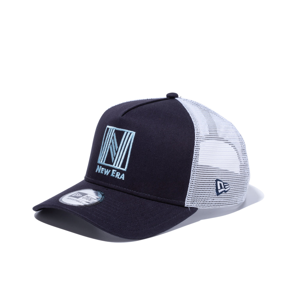 9FORTY A-Frame トラッカー ベーシックファブリックス Nロゴ ネイビー / ホワイトメッシュ | NEW ERA ニューエラ公式オンラインストア