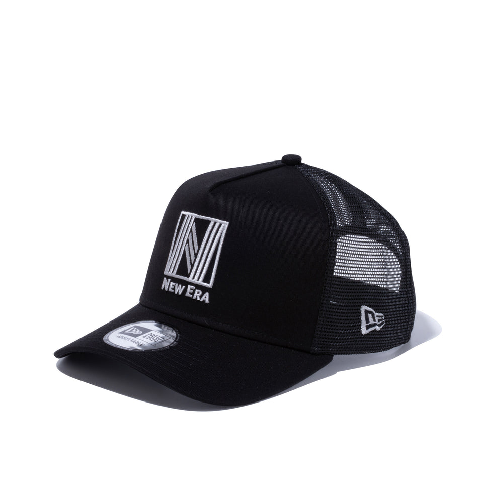 9FORTY A-Frame トラッカー ベーシックファブリックス Nロゴ ブラック | NEW ERA ニューエラ公式オンラインストア
