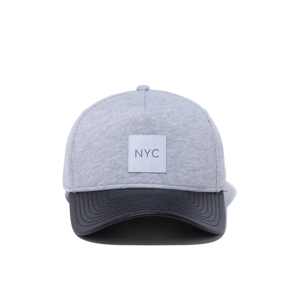 9FORTY A-Frame スウェット NYC グレー ブラックレザーバイザー
