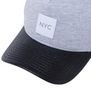 9FORTY A-Frame スウェット NYC グレー ブラックレザーバイザー