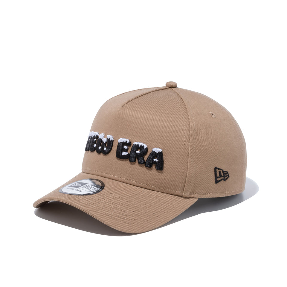 9FORTY A-Frame スノーロゴ NEW ERA カーキ