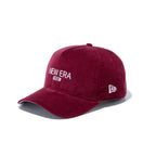 9FORTY A-Frame マイクロコーデュロイ NEW ERA 1920 バーガンディ グレーアンダーバイザー