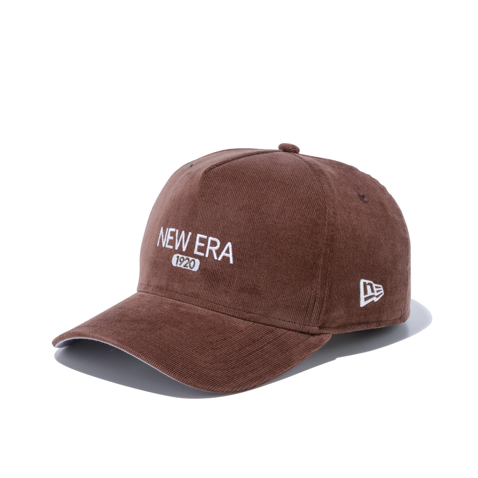 9FORTY A-Frame マイクロコーデュロイ NEW ERA 1920 ブラウン グレーアンダーバイザー