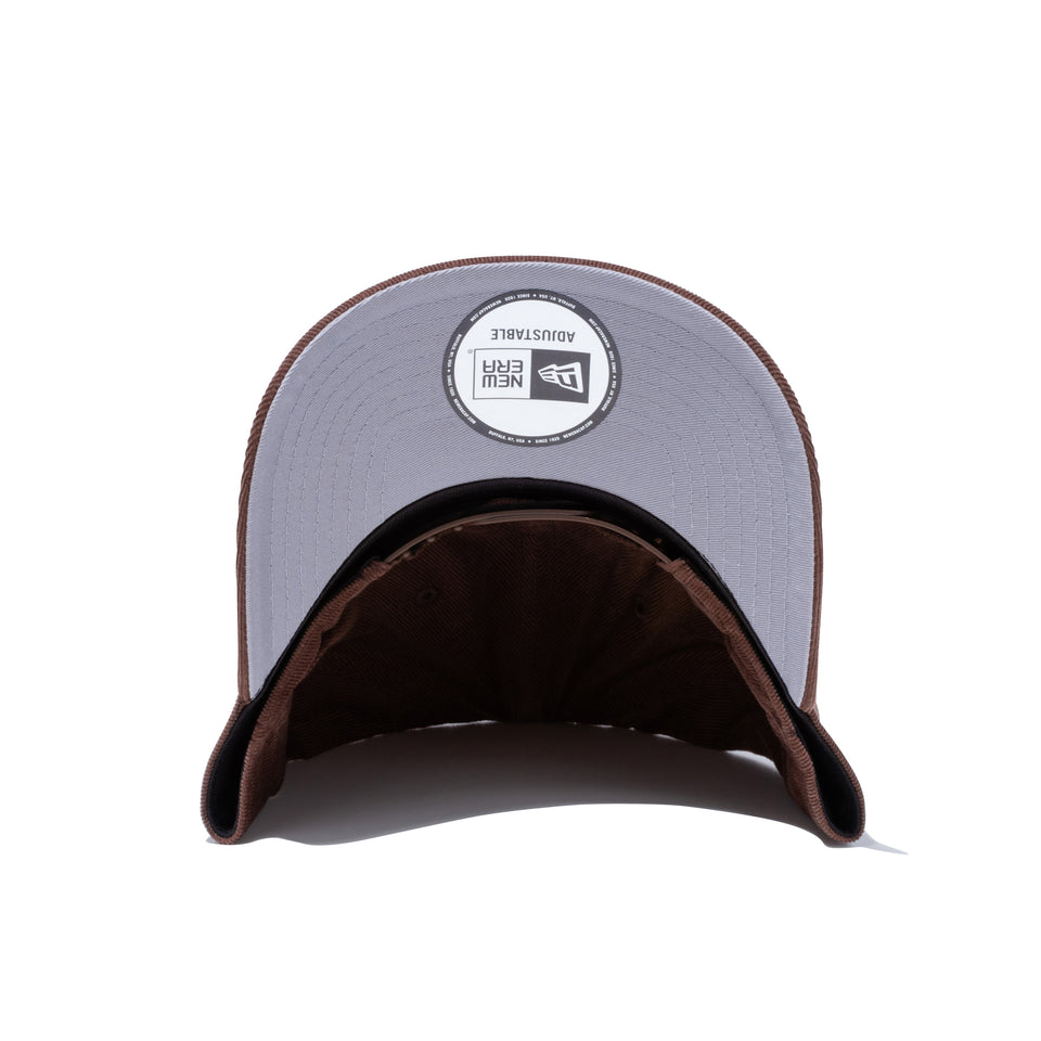 9FORTY A-Frame マイクロコーデュロイ NEW ERA 1920 ブラウン グレーアンダーバイザー