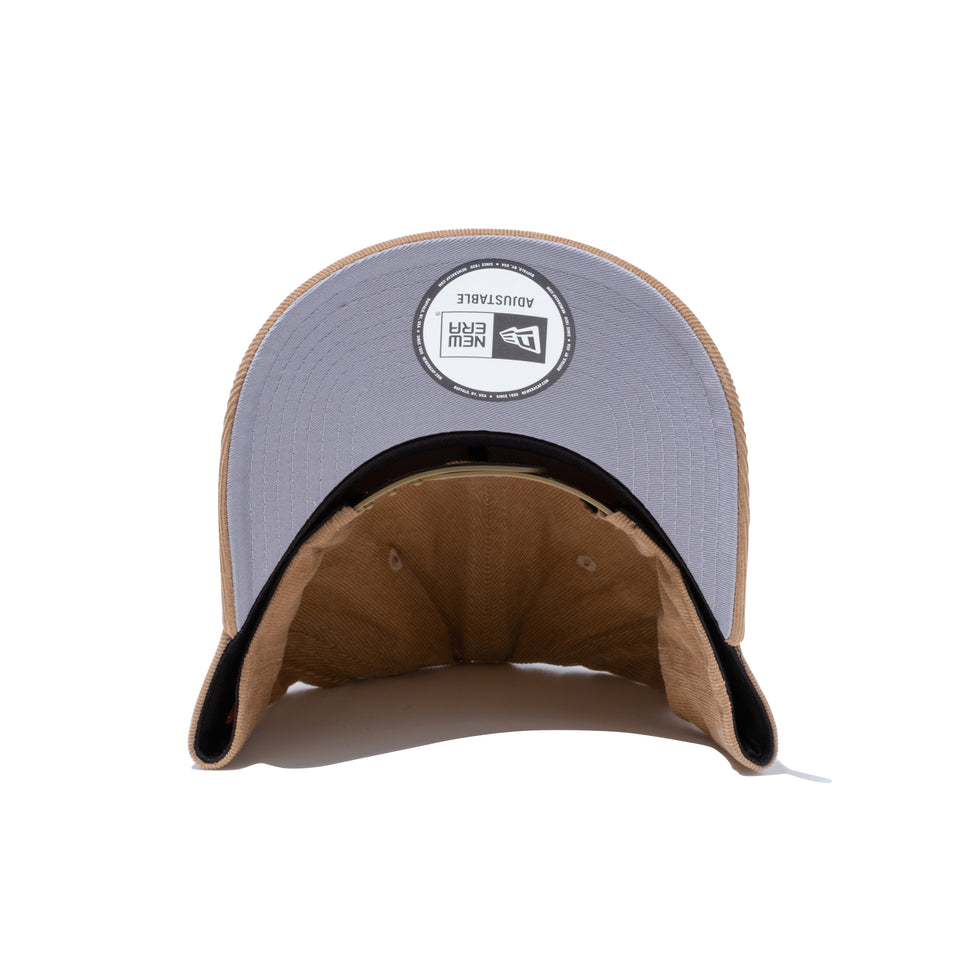 9FORTY A-Frame マイクロコーデュロイ NEW ERA 1920 ベージュ グレーアンダーバイザー