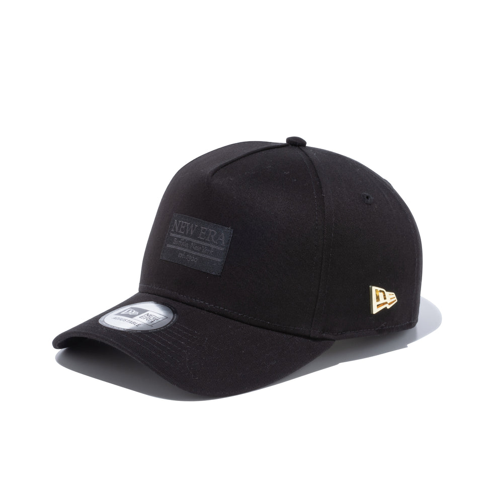 9FORTY A-Frame メタルフラッグロゴ ウーブンパッチ ブラック シャイニーゴールドメタルピン | NEW ERA ニューエラ公式オンラインストア
