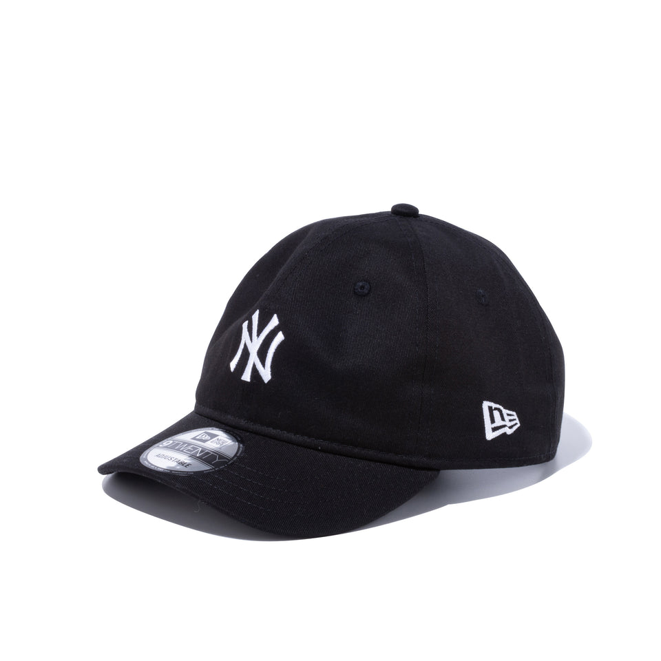 9TWENTY ショートバイザー ニューヨーク・ヤンキース ベーシックファブリックス ミニロゴ ブラック | NEW ERA ニューエラ公式オンラインストア