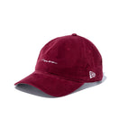 9TWENTY イージースナップ マイクロコーデュロイ newera バーガンディ グレーアンダーバイザー