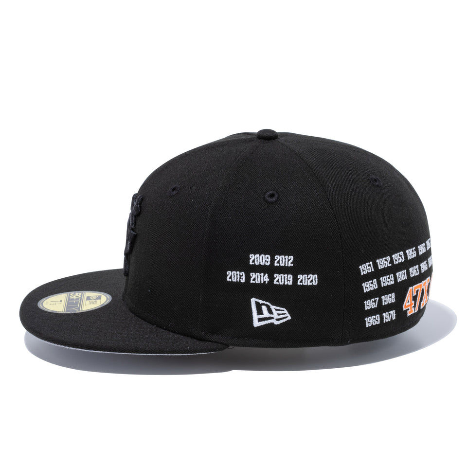 59FIFTY 日本プロ野球 読売ジャイアンツ CHAMPS ブラック × ブラック