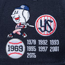 59FIFTY 日本プロ野球 東京ヤクルトスワローズ CHAMPS ネイビー × ミッドナイトネイビー
