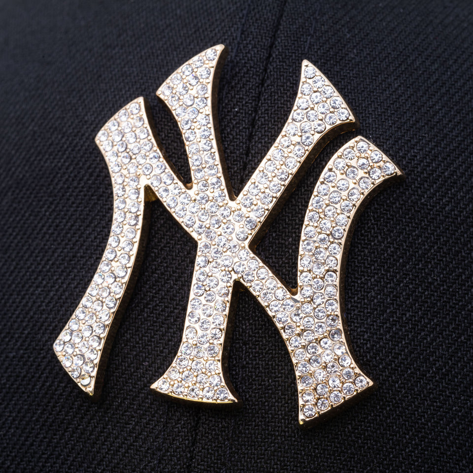 59FIFTY ラインストーンバッジ ニューヨーク・ヤンキース ブラック × ゴールド