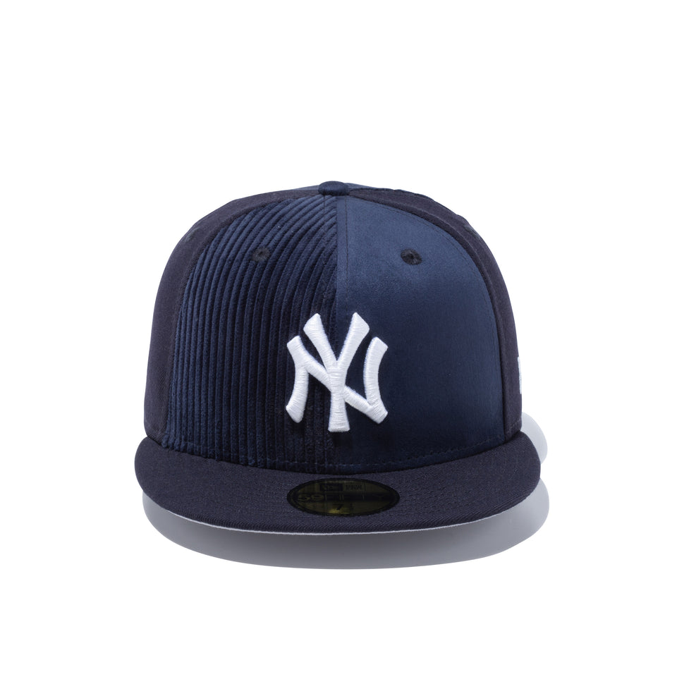 59FIFTY マルチファブリック ピンウィール ニューヨーク・ヤンキース ネイビー グレーアンダーバイザー