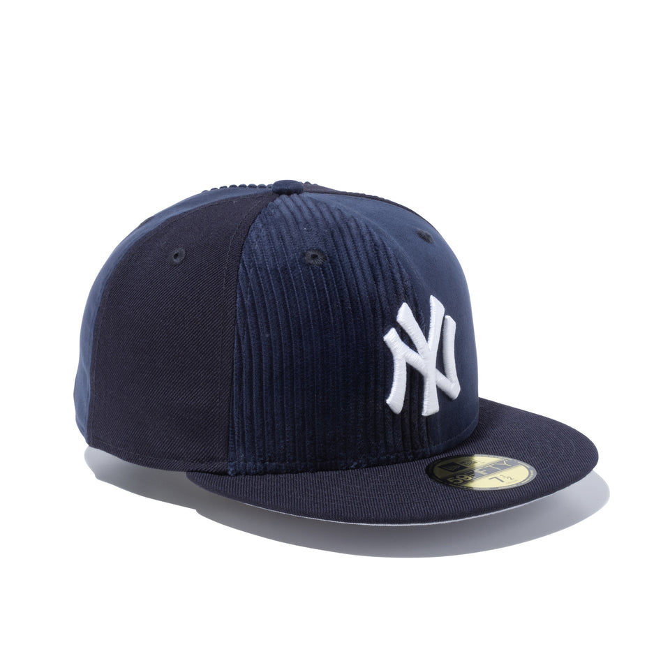59FIFTY マルチファブリック ピンウィール ニューヨーク・ヤンキース ネイビー グレーアンダーバイザー