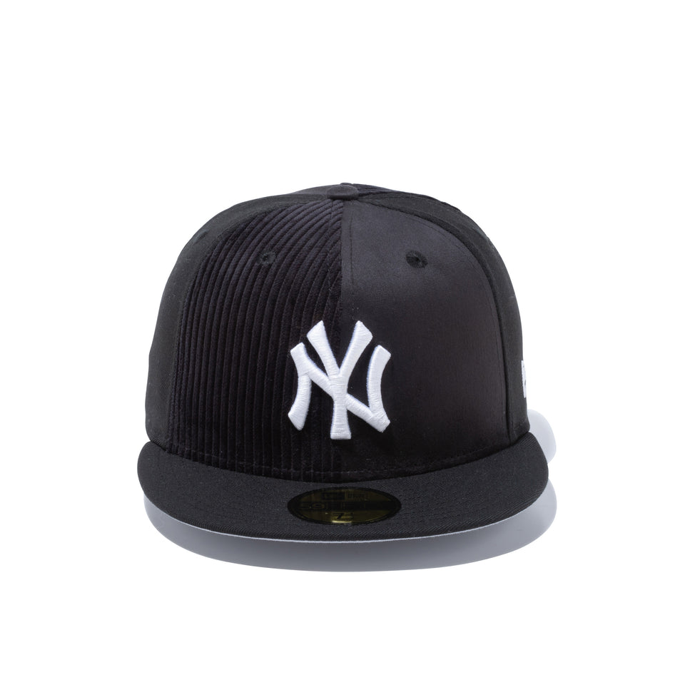 59FIFTY マルチファブリック ピンウィール ニューヨーク・ヤンキース ブラック グレーアンダーバイザー