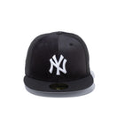 59FIFTY マルチファブリック ピンウィール ニューヨーク・ヤンキース ブラック グレーアンダーバイザー
