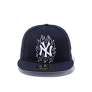 59FIFTY ニューヨーク・ヤンキース ステッチング ファイアーステッチ ネイビー グレーアンダーバイザー