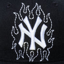 59FIFTY ニューヨーク・ヤンキース ステッチング ファイアーステッチ ブラック グレーアンダーバイザー
