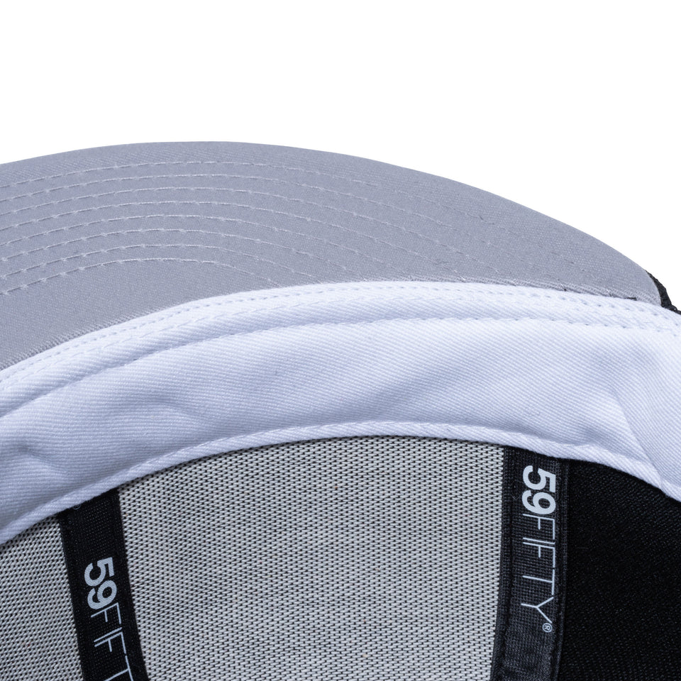 59FIFTY ニューヨーク・ヤンキース ステッチング ファイアーステッチ ブラック グレーアンダーバイザー