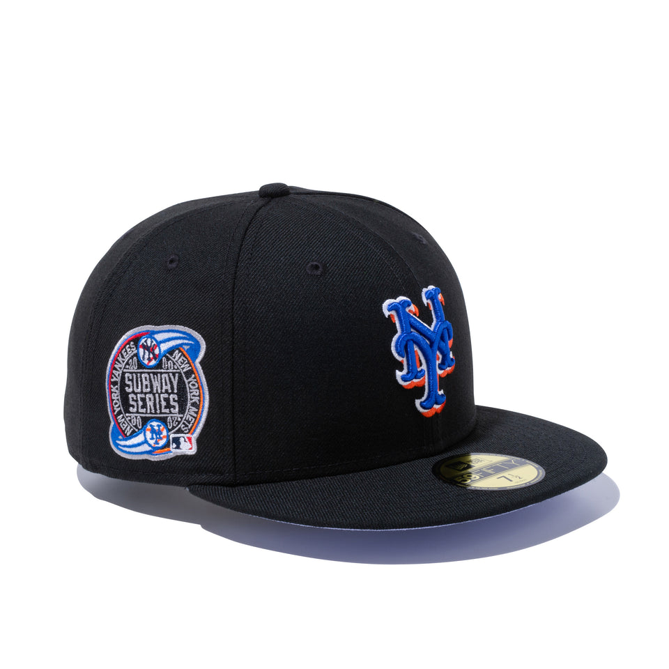59FIFTY ニューヨーク・メッツ カラーアンダーバイザー サイドパッチ ブラック