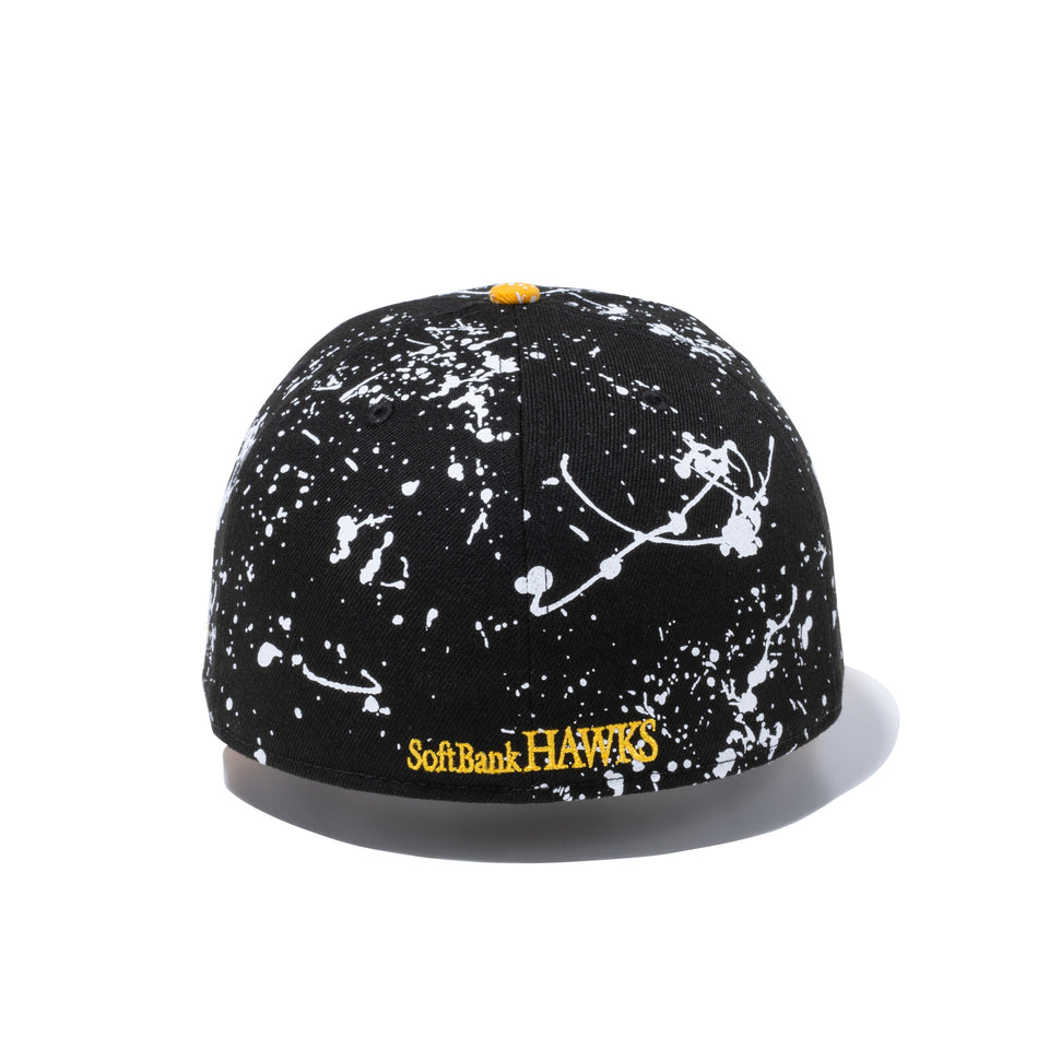 59FIFTY 福岡ソフトバンクホークス スプラッシュペイント ブラック Aゴールドバイザー