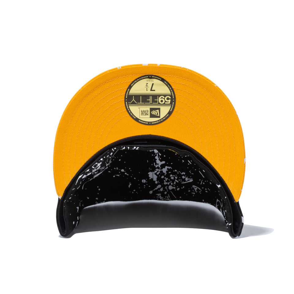 59FIFTY 福岡ソフトバンクホークス スプラッシュペイント ブラック Aゴールドバイザー