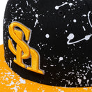 59FIFTY 福岡ソフトバンクホークス スプラッシュペイント ブラック Aゴールドバイザー
