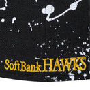 59FIFTY 福岡ソフトバンクホークス スプラッシュペイント ブラック Aゴールドバイザー