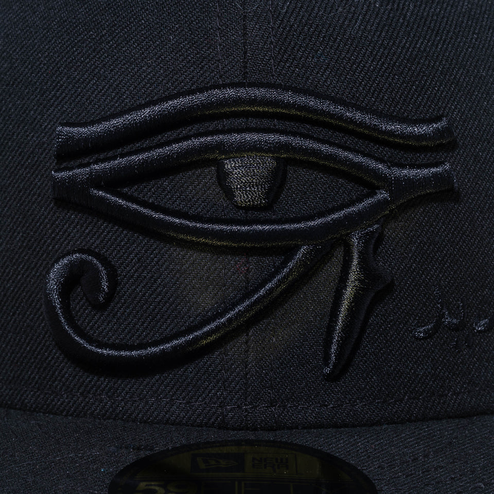 59FIFTY エジプト オールオーバーロゴ ブラック × ブラック