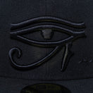 59FIFTY エジプト オールオーバーロゴ ブラック × ブラック