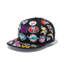 9FIFTY チームロゴオールオーバー NFL ブラック