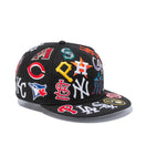 9FIFTY チームロゴオールオーバー MLB ブラック