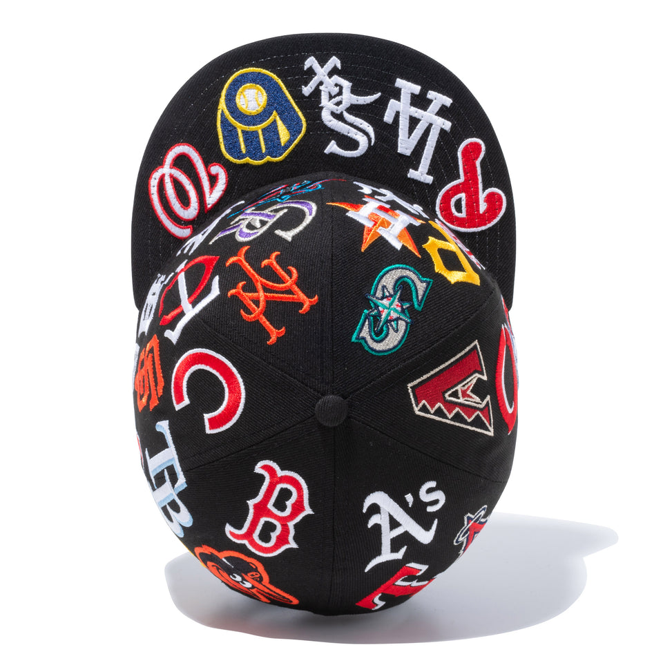 9FIFTY チームロゴオールオーバー MLB ブラック