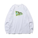 長袖 ウォーム Tシャツ キャンプサイト フラッグロゴ ホワイト  【ニューエラ アウトドア】
