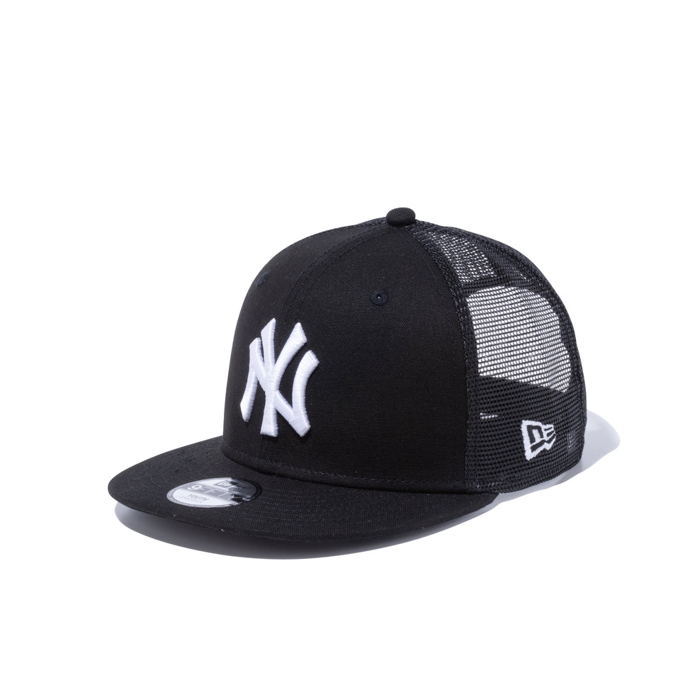 Youth 9FIFTY トラッカー ニューヨーク・ヤンキース ダックキャンバス ブラック | NEW ERA ニューエラ公式オンラインストア