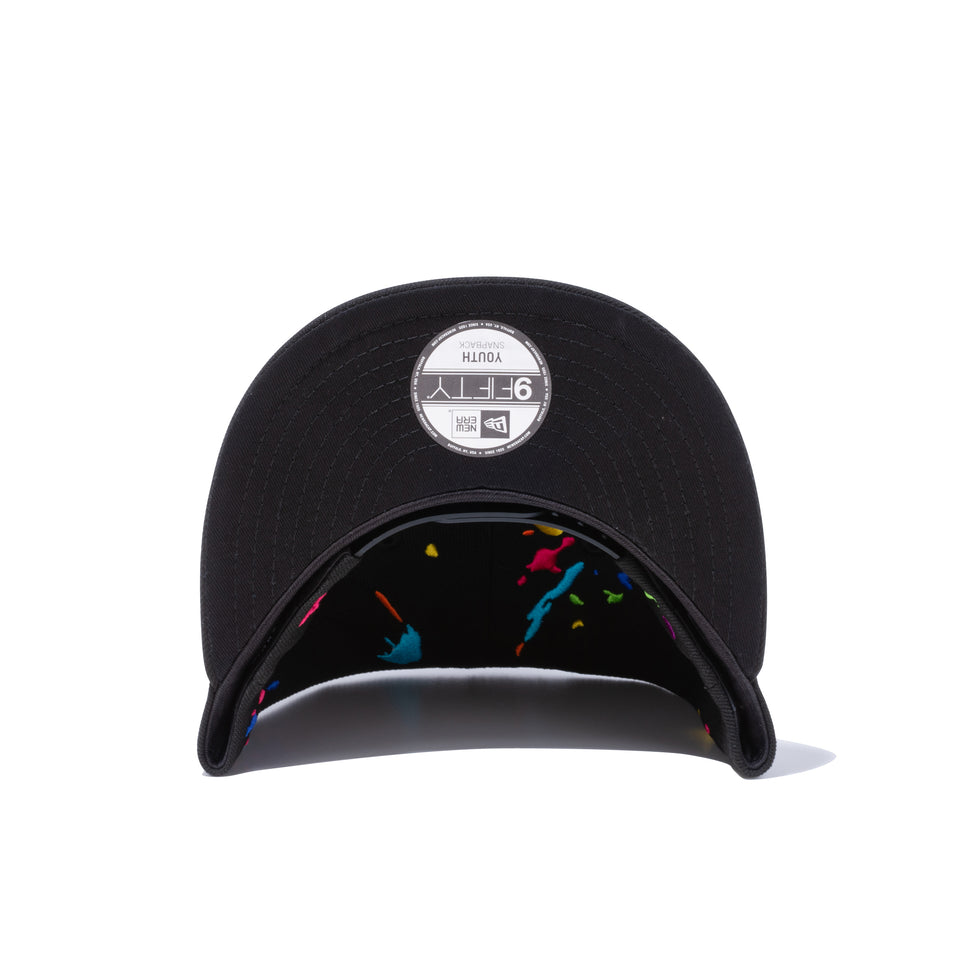 Youth 9FIFTY ニューヨーク・ヤンキース スプラッシュエンブロイダリー ブラック