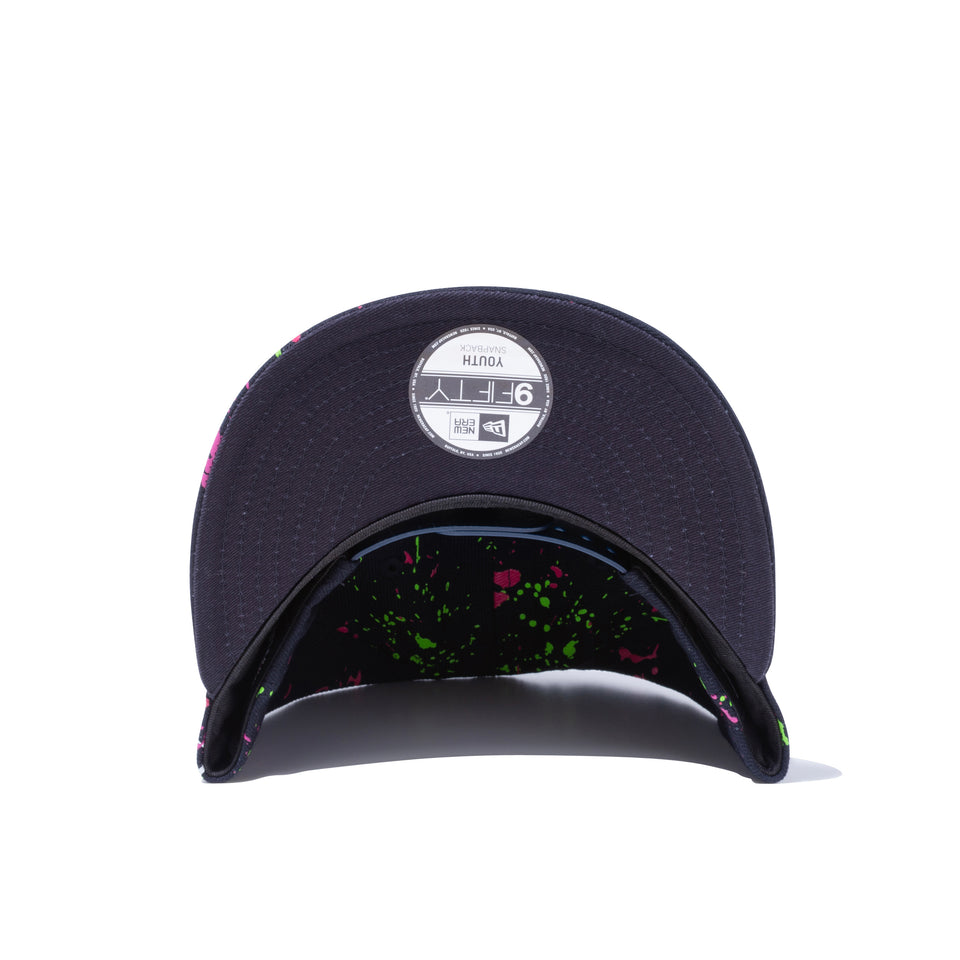 Youth 9FIFTY スプラッシュペイント ニューヨーク・ヤンキース ネイビー × ミッドナイトネイビー