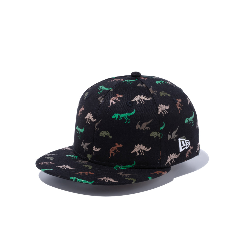 Youth 9FIFTY ダイナソー ブラック オールオーバープリント