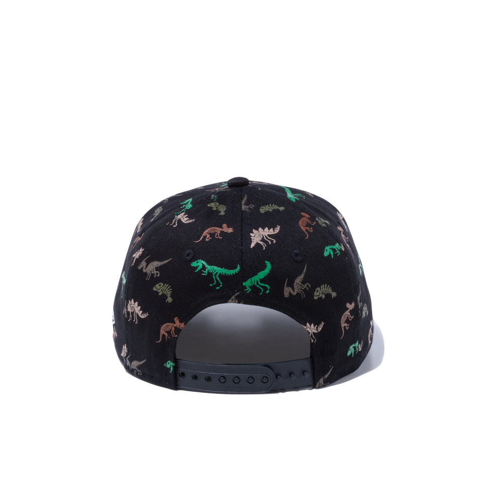 Youth 9FIFTY ダイナソー ブラック オールオーバープリント