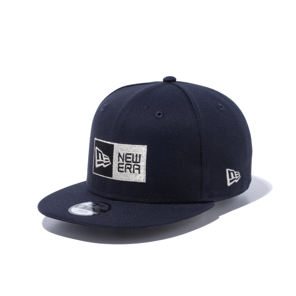 Youth 9FIFTY ボックスロゴ ネイビー