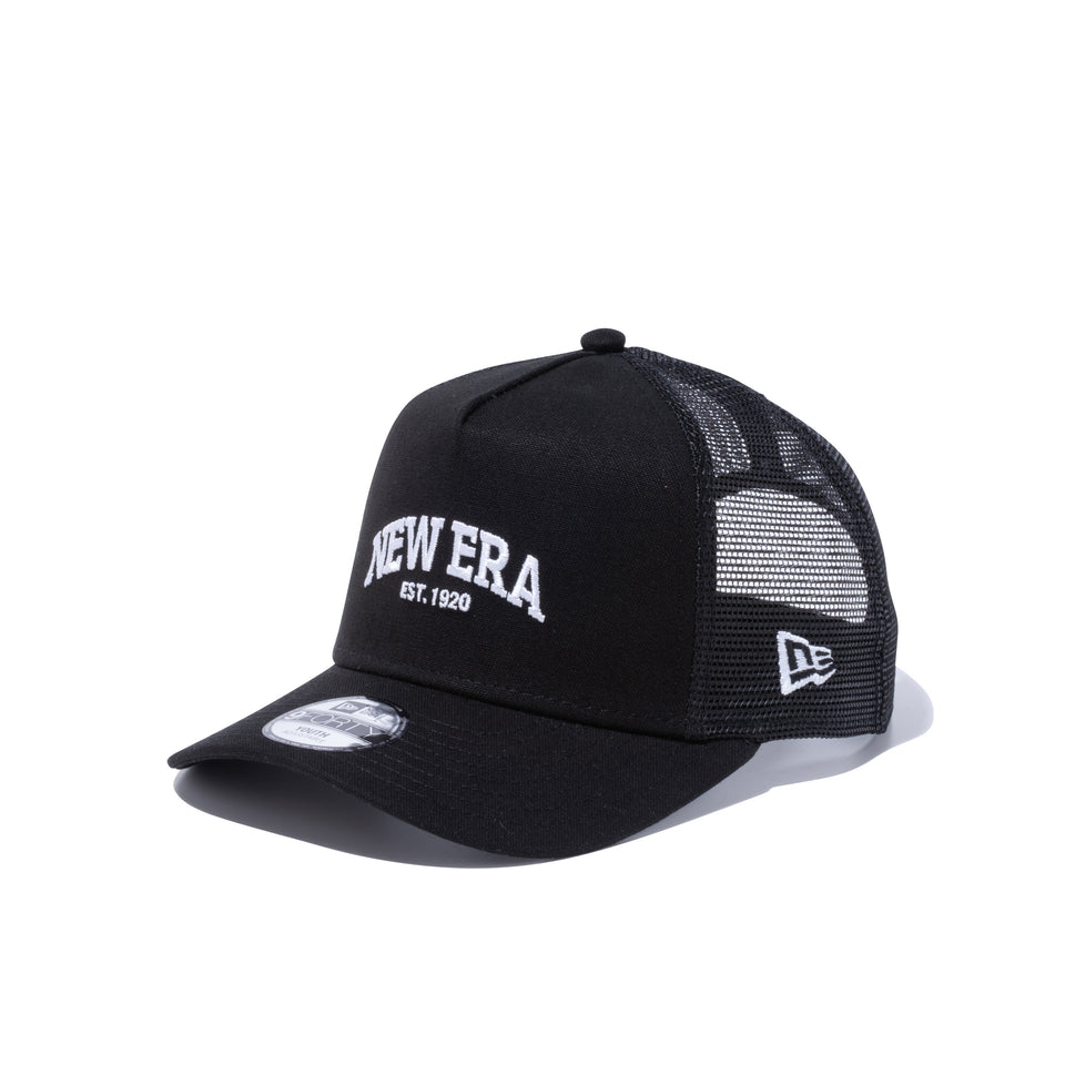 Youth 9FIFTY トラッカー ダックキャンバス アーチロゴ ブラック | NEW ERA ニューエラ公式オンラインストア