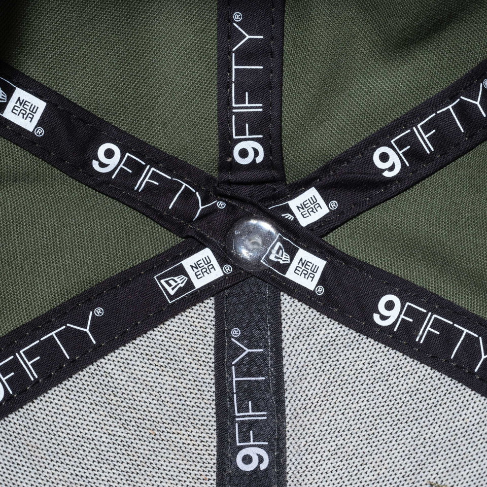 9FIFTY ストレッチスナップ アングラーズクラブ トラウト ニューオリーブ 【ニューエラアウトドア】