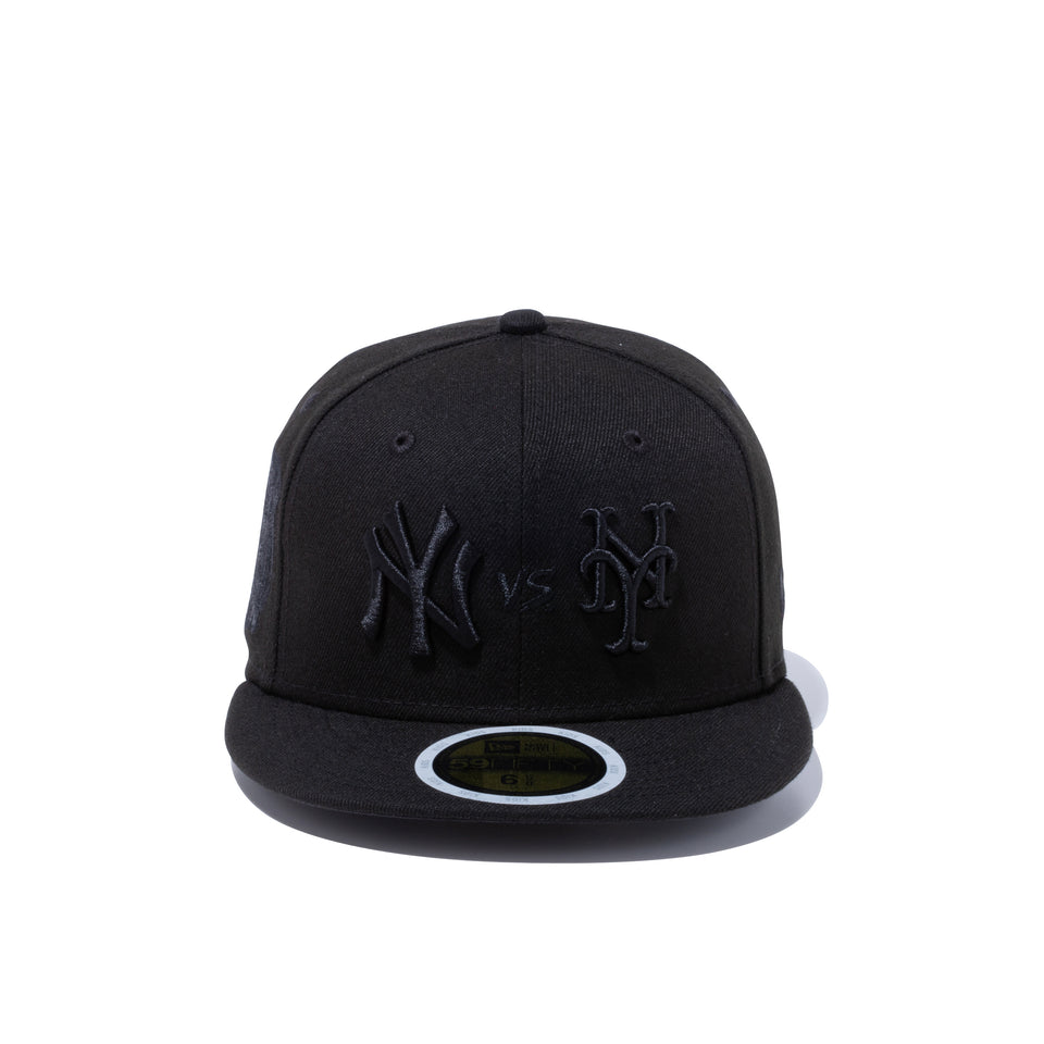Kid's 59FIFTY サブウェイシリーズ ニューヨーク・ヤンキース / ニューヨーク・メッツ ブラック × ブラック