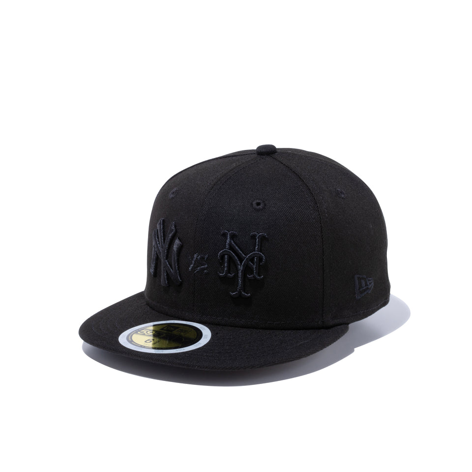 Kid's 59FIFTY サブウェイシリーズ ニューヨーク・ヤンキース / ニューヨーク・メッツ ブラック × ブラック
